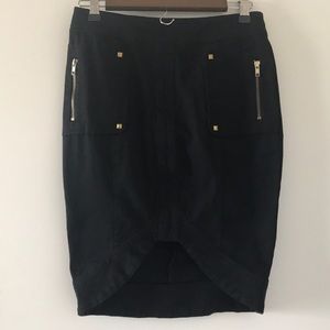 XOXO fitted black skirt
